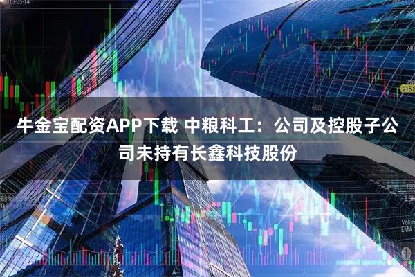 牛金宝配资APP下载 中粮科工：公司及控股子公司未持有长鑫科技股份